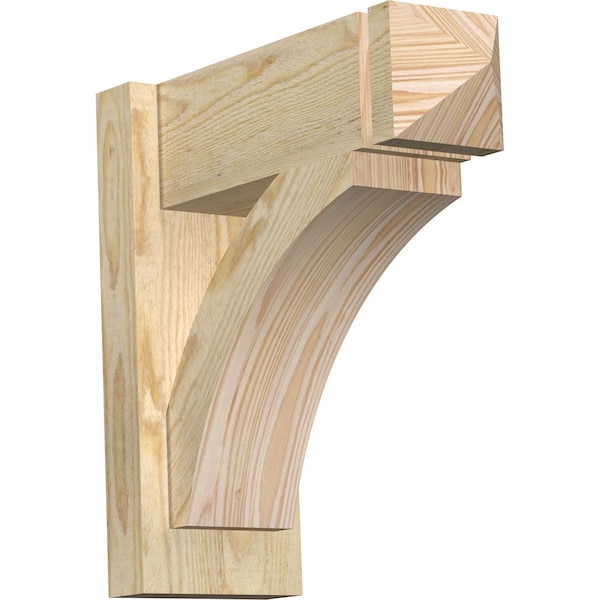Ekena Millwork Thorton Rough Sawn Arts and Crafts Outlooker, Douglas Fir, 6"W x 16"D x 16"H OUT06X16X16THR03RDF - main